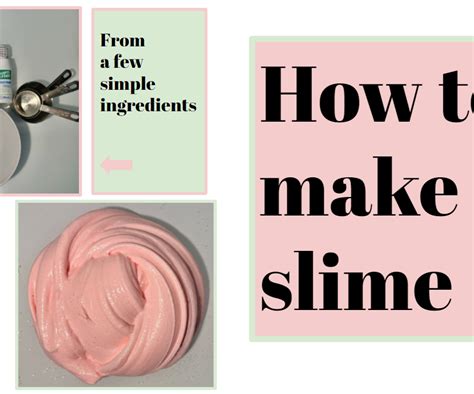 slime  steps instructables