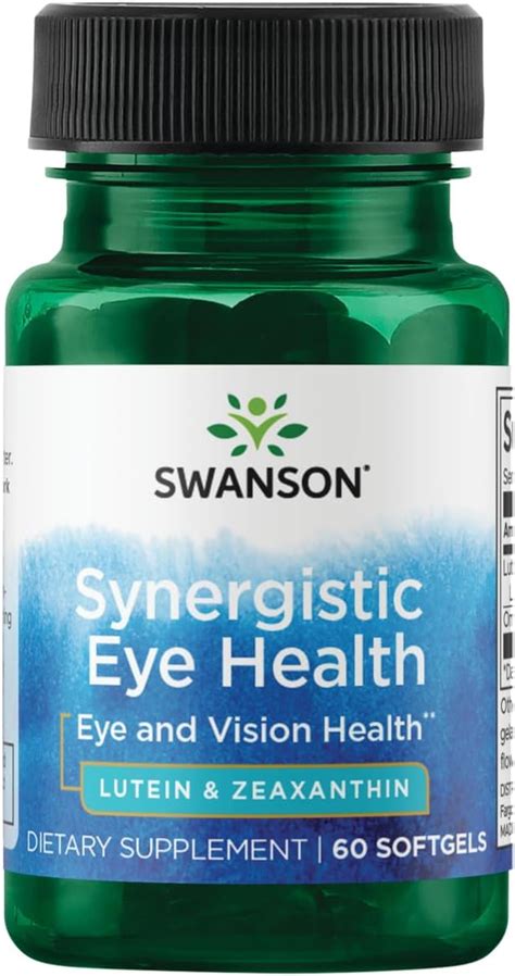 Amazon Swanson Synergistic Eye Health Lutein And Zeaxanthin