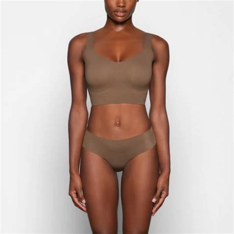 Classical Style Naked Plunge Longline Bra Oxide From Chic Intimates