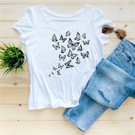 Flying Butterflies Svg Bundle Butterfly Silhouette Design Layout