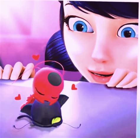Marinette See Tikki And Plagg Sleeping Plagg Have One Eye Open In 2022