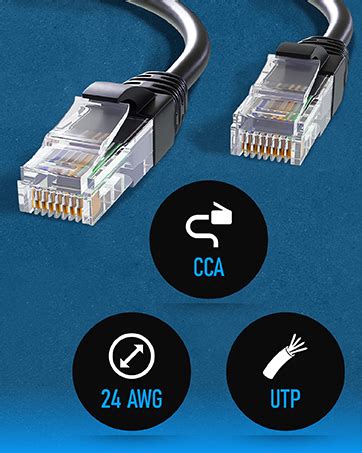 Mr Tronic Kabel Sieciowy Ethernet M Cat Lan Kabel Sieciowy Z