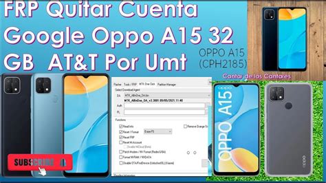 FRP Quitar Cuenta Google Oppo A15 32 GB AT T Por Umt YouTube