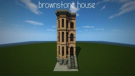 Brownstone House Minecraft Map