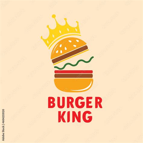 Burger King Logo Redesign Stock Vector Adobe Stock