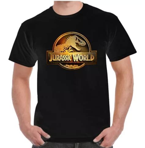 Playera Jurassic World Dtf Negra Meses sin interés