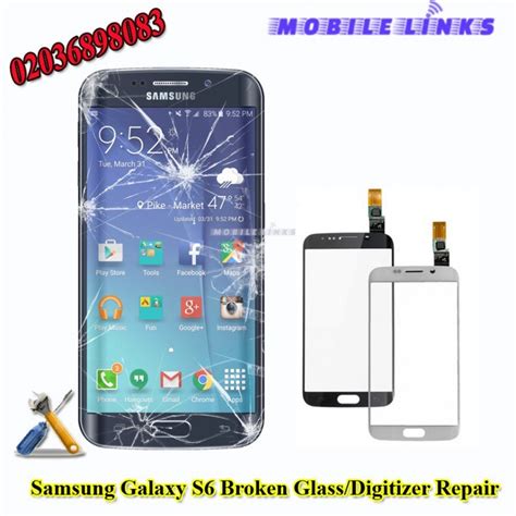 Samsung Galaxy S6 Broken Glassdigitizer Replacement Repair In East London