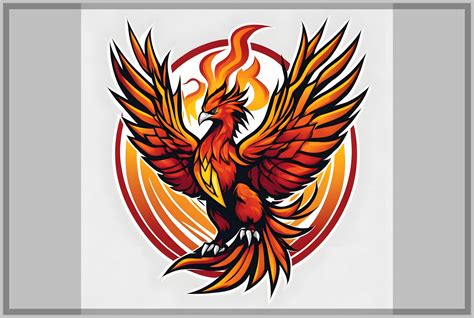 Phoenix Mascot Logo Graphic By Forhadx5 Creative Fabrica