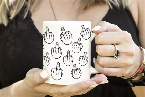 Middle Finger Mug Cup Art Gift Sex Lgbt Gay Lesbian Wife Etsy