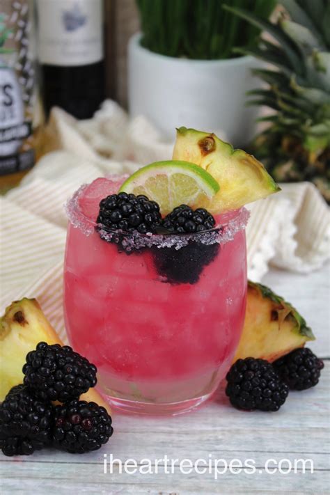 Fruity Blackberry Margaritas I Heart Recipes