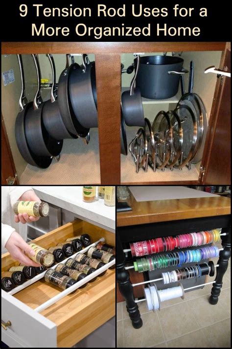 9 Tension Rod Uses For A More Organized Home DIY Projects For