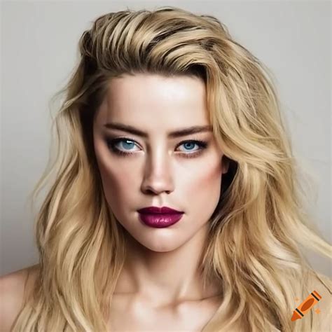 Portrait Of Beautiful Actress Amber Heard