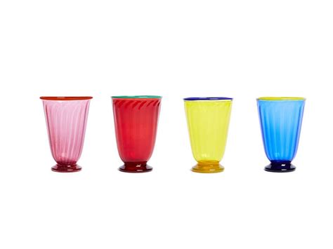 La Doublej Rainbow Glass Set Of 4 Mohd Shop