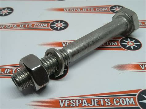 Vespa LML Rear Shock Nut Bolt M10 X 75mm Extra Long Exhaust Mount