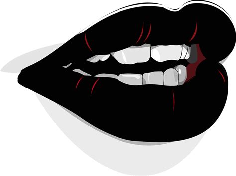 Collection of Black And White Lips PNG. | PlusPNG