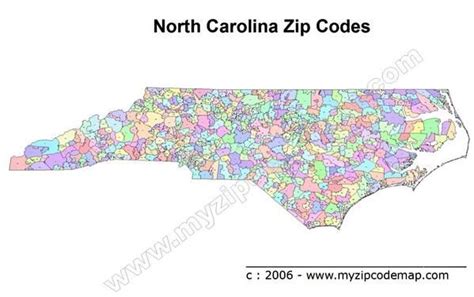 Nc Zip Code Map With Counties