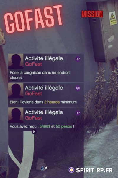 Point illégal Go Fast sur le serveur GTA RP Spirit sur FiveM