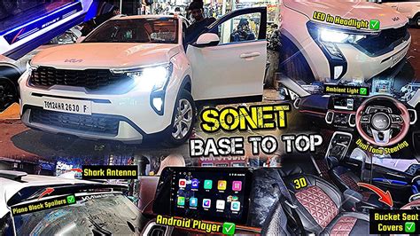 Kia Sonet Hte Base To Top Modification Kia Sonet Base Model