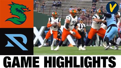 Seattle Dragons Vs Arlington Renegades Week Xfl Highlights