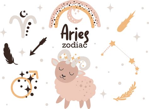 Aries Signo Del Zodiaco Clipart Horóscopo De Niños Lindos Estrellas