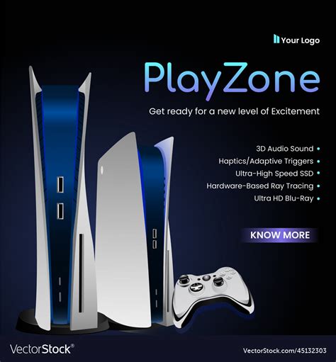 Banner design of play zone Royalty Free Vector Image