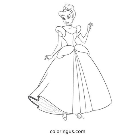 Cinderella Coloring Pages Free Printable Pdf