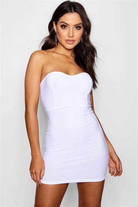 Ribbed Bodycon Dress Boohoo