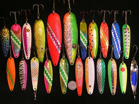 Asst Salmon Trout Walleye Trolling Spoons Downrigger Fishing Lures For