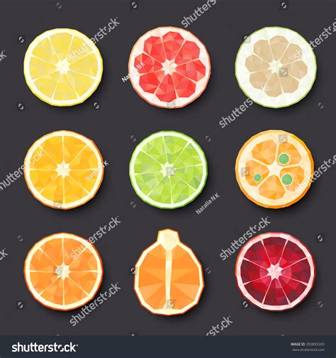 Fruit Icons Vector Illustration Stock Vector Royalty Free 355895303 Shutterstock