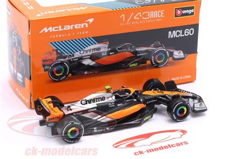 Bburago 1 43 Lando Norris McLaren MCL60 4 2º Britânico GP Fórmula 1