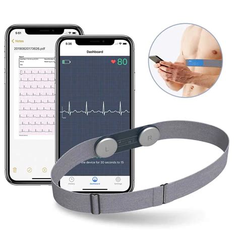 Bluetooth Ecg Holter Heart Monitor Portable Hand Held Wearable Ekg