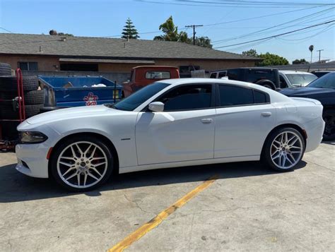 Dodge Charger White Giovanna Bogota Wheel Front