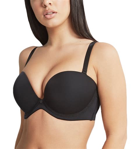 Cleo By Panache Faith Plunge Strapless Underwire Bra 10660 Noir Breakout Bras