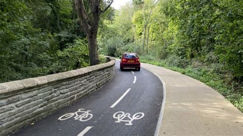 Car Spotted Driving Down Cardiff Traffic Free Cycleway BBC News