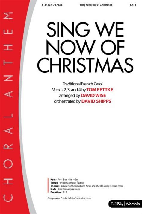 Sing We Now Of Christmas Choral Anthem Satb Alto Sax Sheet Music Pdf