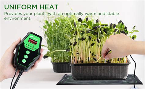 Seedfactor 10 X 20 Met Certified Seedling Heat Mat And Digital Thermostat Combo