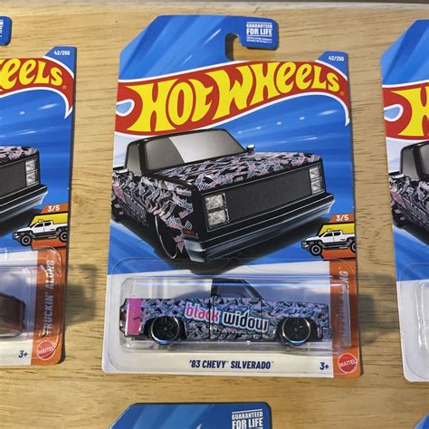 Hot Wheels Mainline Case B Chevy Silverado Black Widow EBay