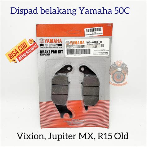 Jual DISPAD DISC PAD KAMPAS REM BELAKANG YAMAHA 50C KUALITAS ASLI