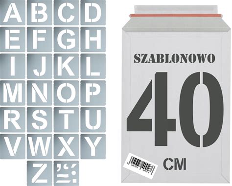 Szablony Malarskie Wielorazowe Litery 40cm Zestaw 12810698640 Allegro Pl