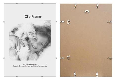 A1 Frameless Clip Frame For 59 4x84 1 Cm Art With CP Clear Plastic