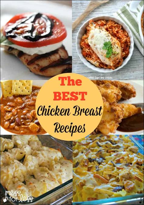 The BEST Chicken Breast Recipes - Mess for Less