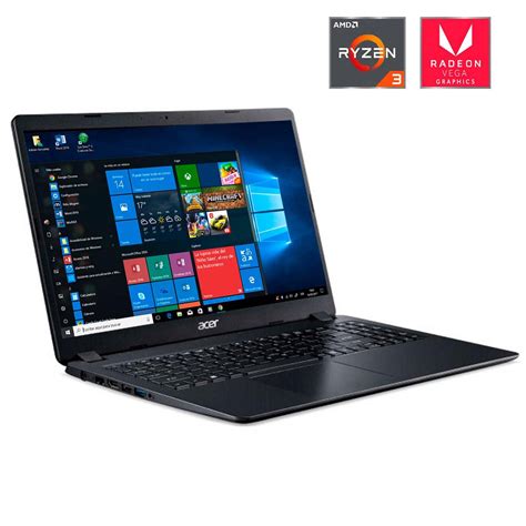 Laptop Gamer Radeon Vega 3 ACER Aspire Ryzen 3 3200U 12GB 1TB 15 6 Wif