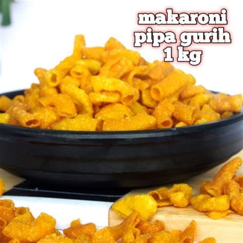 Jual Makaroni Pipa Bantat Gurih Asin Haho Kg Afif Jaya Cemilan