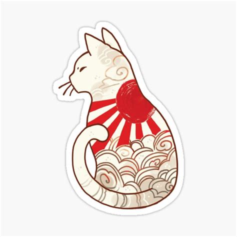 Sunset Spirit Cat Sticker For Sale By Michelledraws Redbubble