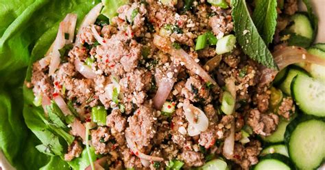 Authentic Thai Larb Recipe Larb Moo What Great Grandma Ate