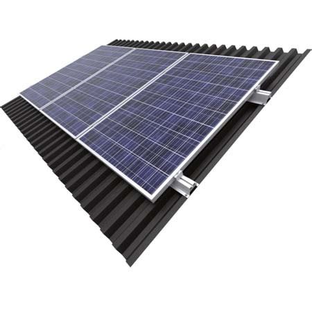 Kit Structura Mini Montaj Panouri Fotovoltaice Acoperis Metalic