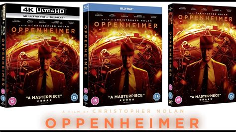 Oppenheimer 4K Ultra HD Blu Ray DVD YouTube