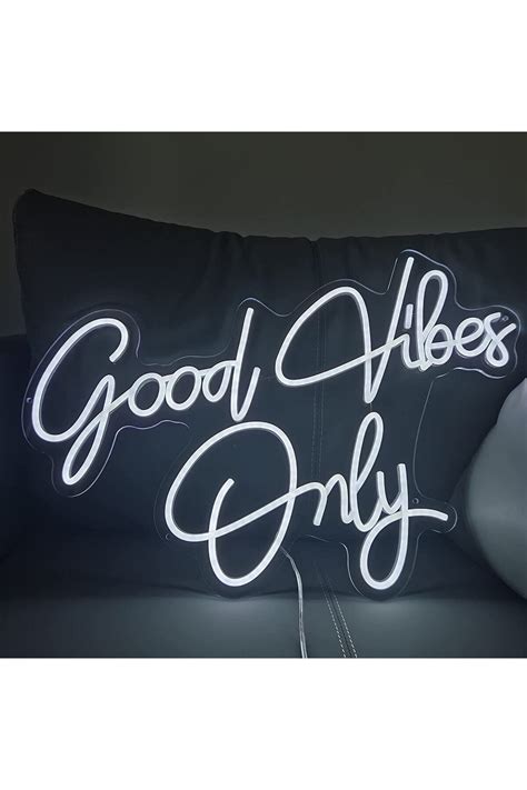 ARYA LİNA DESİGN Good Vibes Only Neon Tabela Neon Yazı Dekoratif