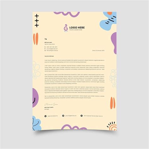 Premium Vector Letterhead Template Vector Design