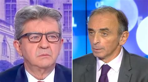 Présidentielle 2022 Un débat entre Jean Luc Mélenchon et Eric Zemmour